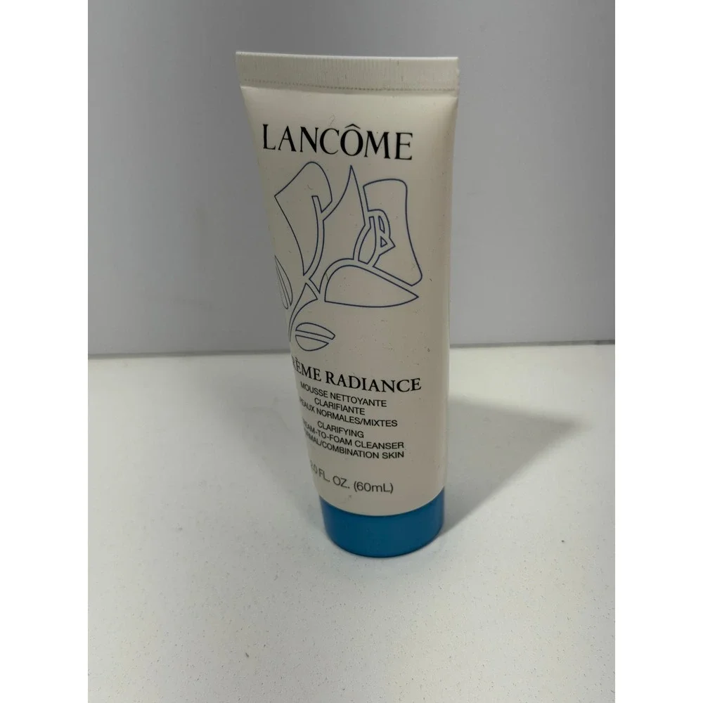 Lancome Creme Radiance Clarifying Cream to Foam Cleanser 2.0 oz 60ml Travel Size